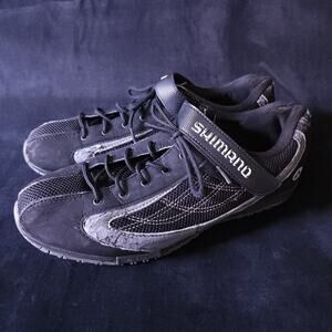 Shimano Mens Cycling Black Biking Shoes Triathlon SH-FN20 Size 10 EU 43 Black